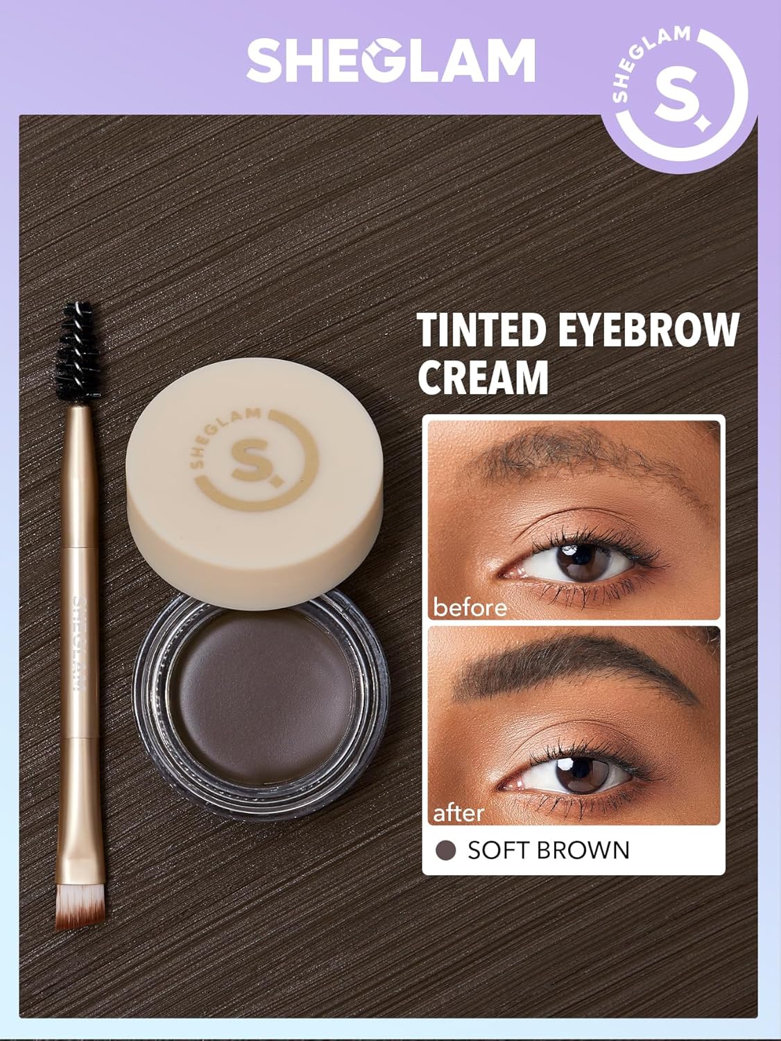 Sheglam Boss Brow Waterproof Pomade [#Soft Brown] 3.5g